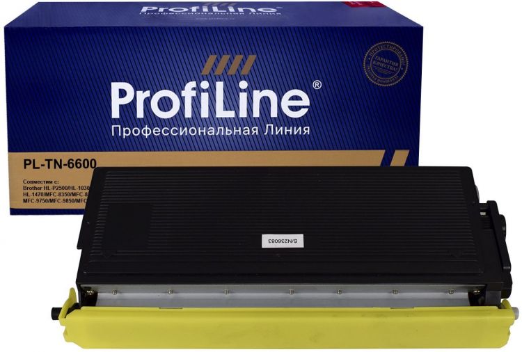 Картридж ProfiLine PL-TN-6600 для Brother HL-P2500/HL-1030/HL-1230/HL-1430/HL-1470/MFC-8350/MFC-8750/MFC-9600/MFC-9750/MFC-9850/MF