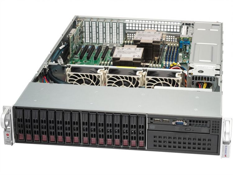 Серверная платформа 2U Supermicro SYS-221P-C9R (2*LGA4677, C741, 16*DDR5 (5600), 4*2.5 NVMe/SAS HS, 4*2.5 SAS HS, 8*2.5 SATA HS, 2*M.2, 5*PCIE, IP