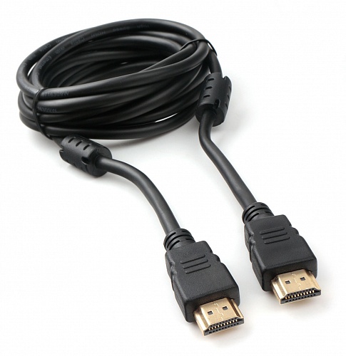 Кабель интерфейсный HDMI Cablexpert CCF2-HDMI4-10 3м, v2.0, 19M/19M, черный, позол.разъемы, экран, 2 ферр кольца