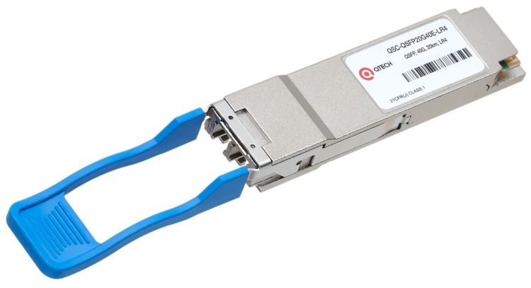 Модуль QSFP+ QTECH QSC-QSFP20G40E-LR4 20км, 40Гбит/c, LC, DFB, SM, LR4, DDM