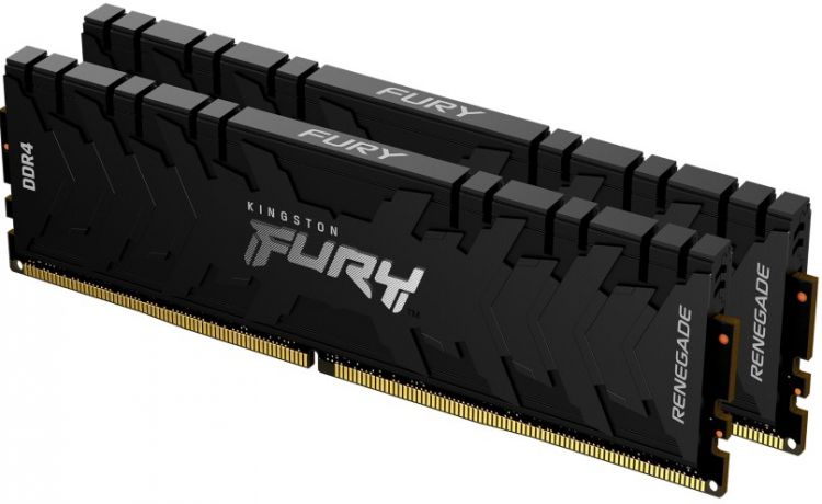   Xcom-Shop Модуль памяти DDR4 16GB (2*8GB) Kingston FURY KF446C19RBK2/16 Renegade Black 4600MHz CL19 1RX8 1.5V 288-pin 8Gbit