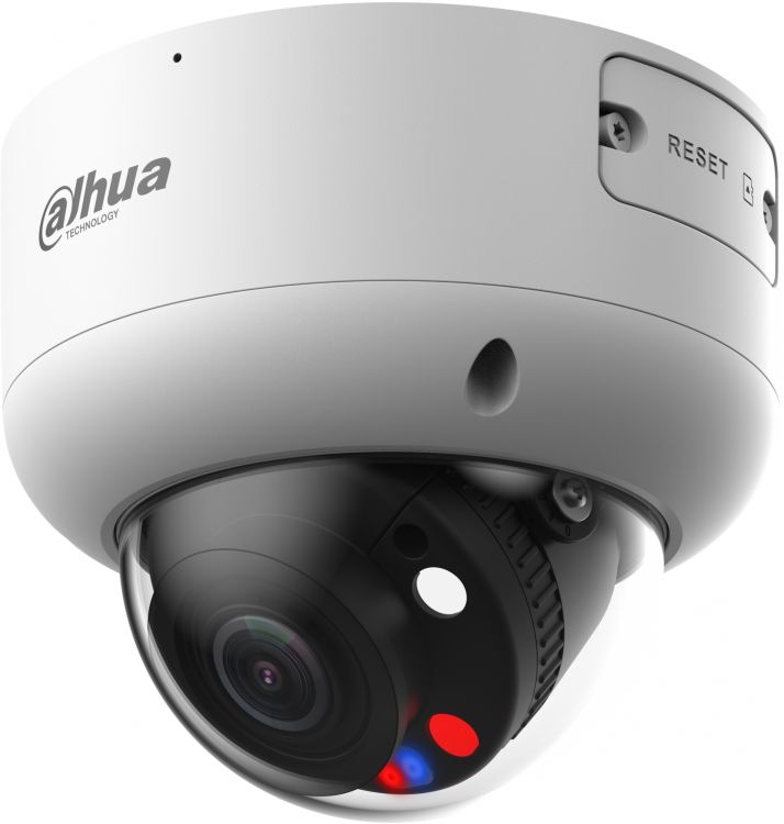 Видеокамера IP Dahua DH-IPC-HDBW3449R1P-ZAS-PV уличная купольная Full-color с ИИ и активным сдерживанием 4Мп; 1/2.7” CMOS; моторизованный объектив 2.7