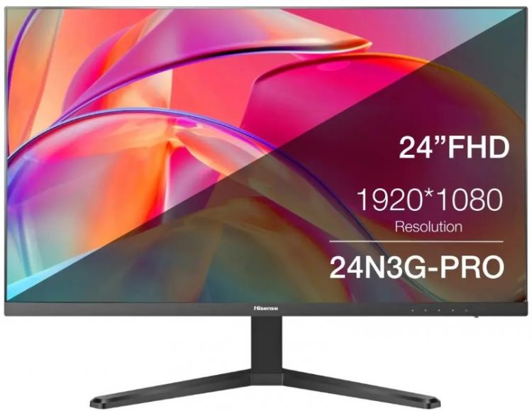 Монитор 23,8 Hisense 24N3G-PRO 2016576 черный IPS LED 16:9 HDMI 250cd 178гр/178гр 1920x1080 100Hz VGA FHD 3.1кг