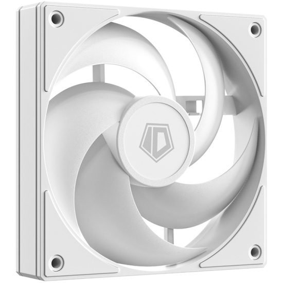 Вентилятор для корпуса ID-Cooling AS-120-W 120x120x25мм, 300-2000rpm, 58CFM, 27.2dBA, 4-pin PWM, белый, BOX