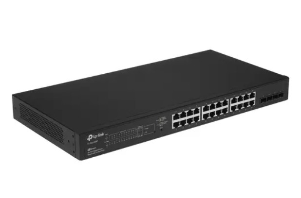 Коммутатор управляемый TP-LINK SG2428P 24x10/100/1000 Мбит/с PoE+ (PoE бюджет 250Вт), 4xSFP 1000 Мбит