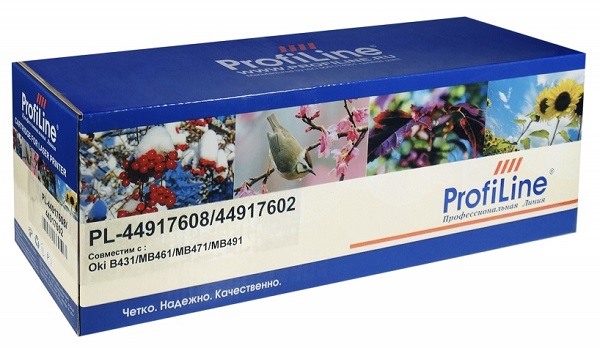  Картридж ProfiLine PL_44917608/44917602 для Oki B431/MB491/B431d/B431dn/MB491dn 12000 копий