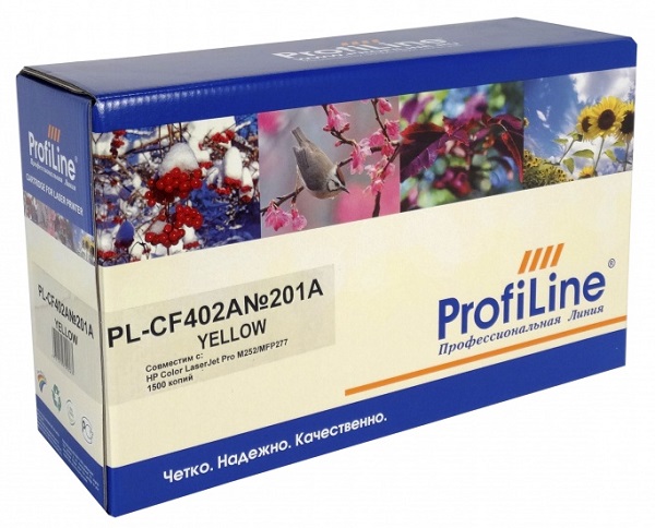 Картридж ProfiLine PL_CF402A/045_Y для HP Color LaserJet Pro CM252/CM252dw/CM252n/Canon i-SENSYS LBP611/LBP611Cn/LBP613 yellow 1400 копий