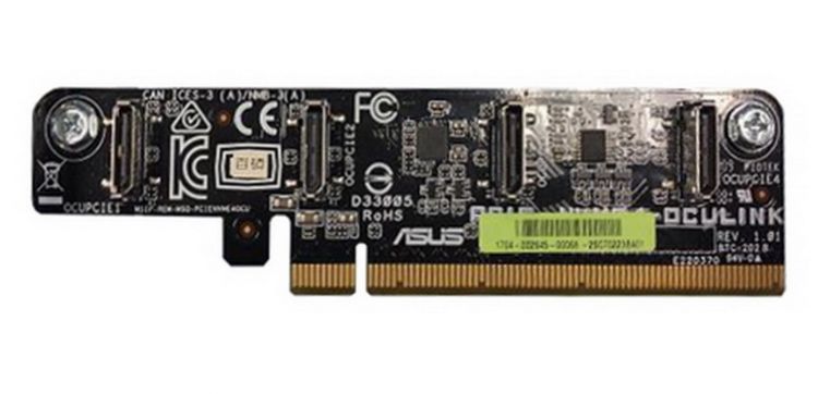 Адаптер ASUS PCIE-NVME4-OCuLink 90SKC000-M5XBN0 4 NVME UPGRADE KIT PCI Express
