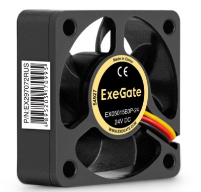 Вентилятор для корпуса Exegate EX05015B3P-24 EX297072RUS 50x50x15 mm, 7500rpm, 18.8CFM, 39,4dBa, 3-pin