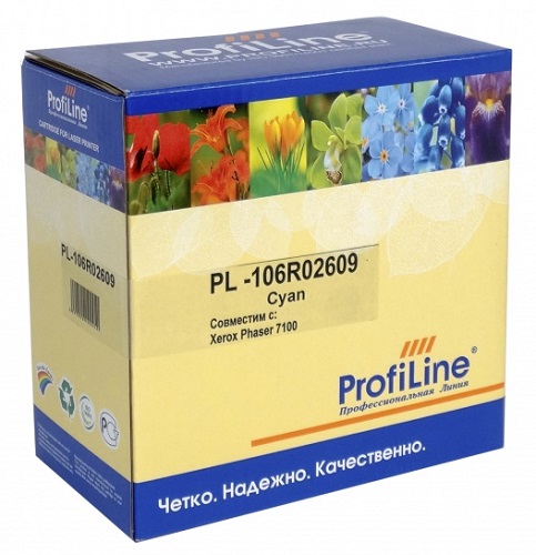 Картридж ProfiLine PL_106R02609_C для принтеров Xerox Phaser 7100/7100DN/7100N Cyan 2шт по 4500 копий в упаковке