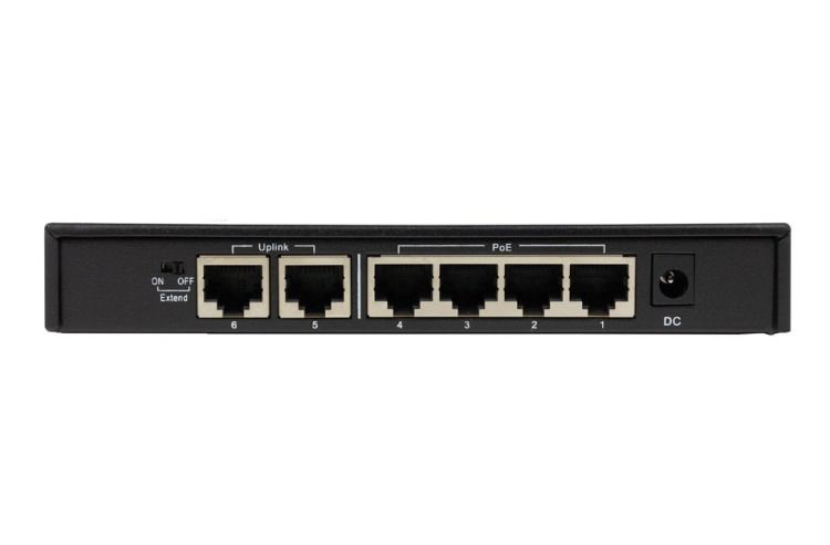   Xcom-Shop Коммутатор неуправляемый ORIGO OS1206P/60W/A1A 6x100Base-TX (4x100Base-TX PoE), PoE Budget 60W, Long-range PoE up to 250m, metal case