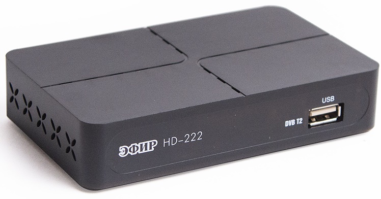 Ресивер СИГНАЛ Эфир HD-222 18222 DVB-T2 черный