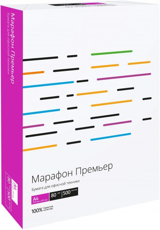 Бумага ТЕХНОЭВОЛАБ 450L91720 Марафон Премьер А4 , 80г/м², 500 листов, Грузить кр.5