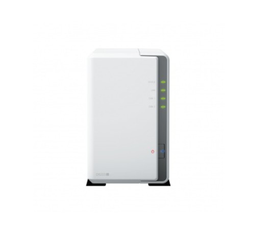 Сетевой накопитель Synology DS223j 2x3.5”/2.5 SATA(крепление для 2,5-дюймового диска приобретается отдельно), 2xUSB3.2Gen1, 1xUTP Gigabit, без HDD