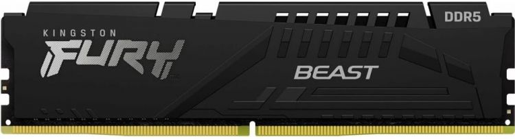 Модуль памяти DDR5 16GB Kingston FURY KF568C34BBA-16 Beast Black RGB, PC5-54400, 6800MHz, CL34, 1,4V, XMP, радиатор