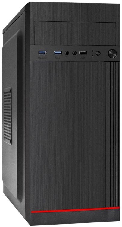 Корпус ATX Exegate AA-442U2 EX290174RUS без БП, 1*USB+2*USB3.0, аудио, черный