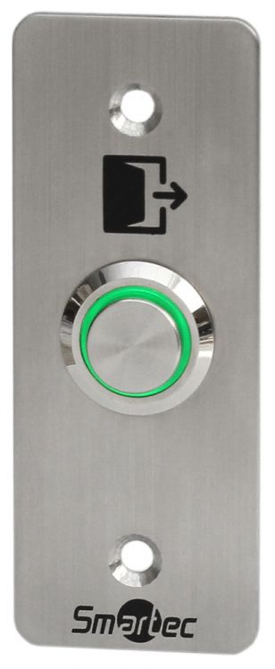 Кнопка выхода Smartec ST-EX143L металлическая, врезная, СИД индикатор, НР контакты