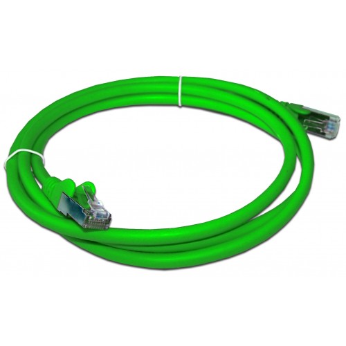 Кабель патч-корд F/UTP 6 кат. 0,5м. Lanmaster LAN-PC45/S6-0.5-GN RJ45 - RJ45, 4 пары, зеленый, LSZH