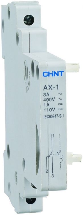 Вспомогательный контакт CHINT 158999 AX-1 для DZ158