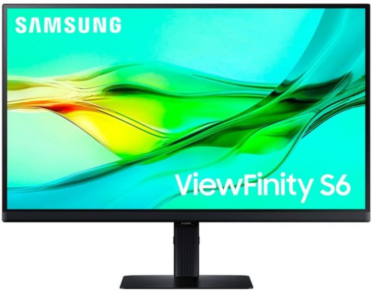  Монитор 27 Samsung S27D604UAI 16:9, IPS, 2560x1440, 5ms, 350cd, 100Hz, HDMI, DP, USB3.0x2, USB-C, LAN, HAS, Pivot, Internal, Vesa 100x100 black