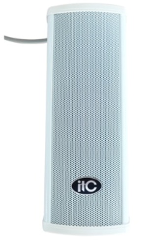  Акустическая система ITC T-703A 2.5*6, Звуковая колонна с возможностью установки вне помещений , 15-30W@100V, 91dB±3dB (1W/1M), алюминиевый корпус, I