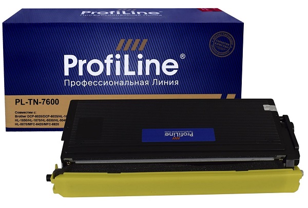 Картридж ProfiLine PL-TN-7600 для Brother DCP-8020/DCP-8025/HL-1650/HL-1670/HL-1850/HL-1870/HL-5030/HL-5040/HL-5050/HL-5070/MFC-84