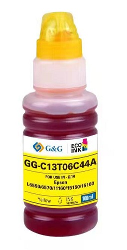 Чернила G&G GG-C13T06C44А №112 желтый для Epson L6550/6570/11160/15150/15160 (70мл)