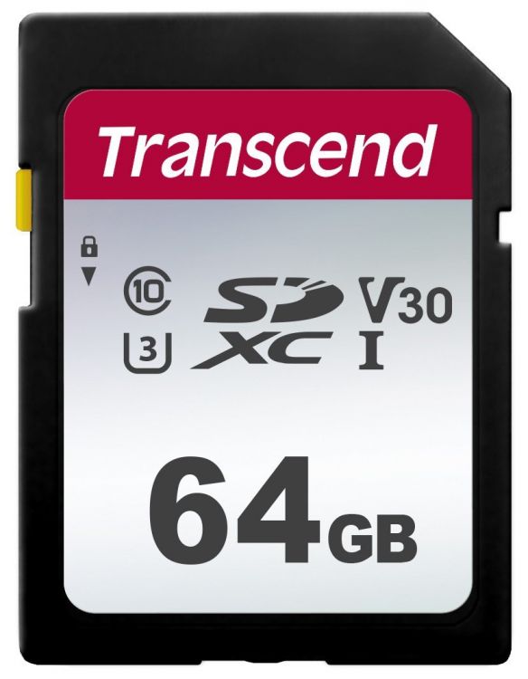  Карта памяти 64GB Transcend TS64GSDC300S SDXC Class 10 U1, V10 300S