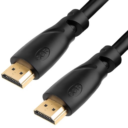 Кабель интерфейсный HDMI-HDMI GCR GCR-51764 Premium 1.5m, 2.0, HDR, Ultra HD 4K60 Hz/ 5K30Hz, 3D, Ethernet 18.0 Гбит/с, OD8.0mm, 28/26 AWG, черный