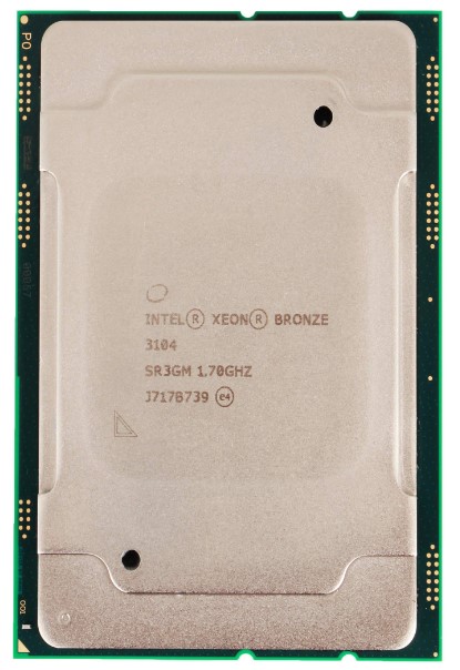 Процессор Intel Xeon Bronze 3104 CD8067303562000 1.7GHz Skylake 6-Core (LGA3647, 8.25MB L3, TDP 85W, 14nm) Tray