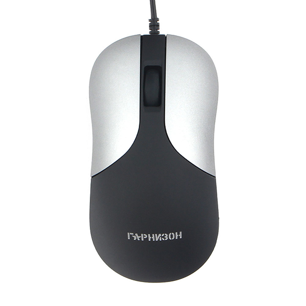 Мышь Garnizon GM-215 черный/серый, USB, 1000dpi, 1.5 м