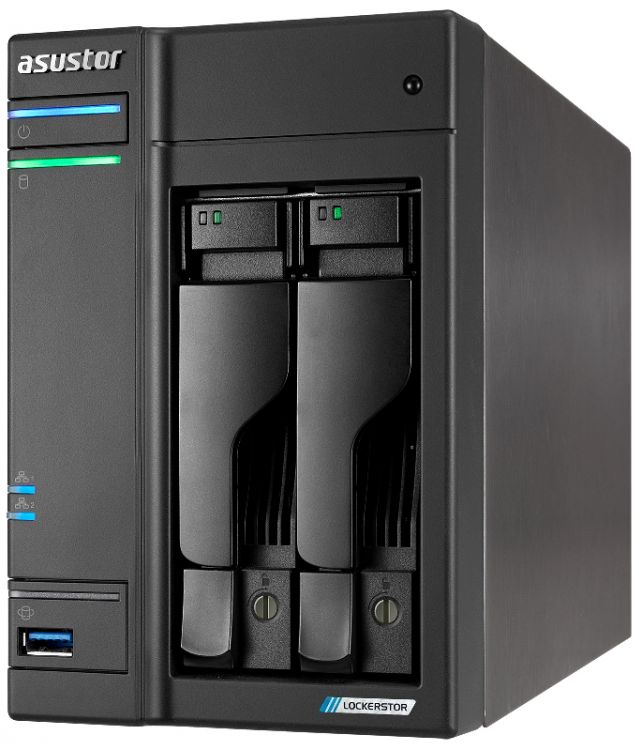 Сетевой накопитель данных ASUSTOR AS6702T 90IX01N1-BW3S20 2BAY/EU/4GD4