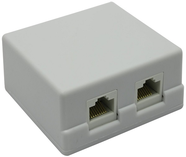  Розетка 5bites LY-SB02-A RJ45, 5E, 2PORTS