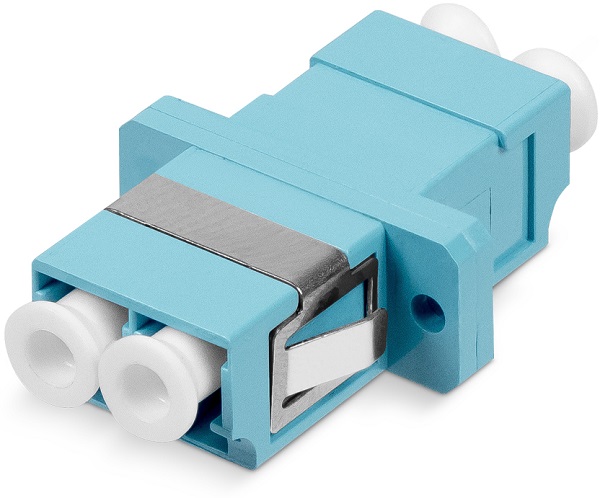 Адаптер проходной Cabeus DLC-DLC-MM-OM3 LC-LC duplex, MM-OM3, для многомодового кабеля, пластик