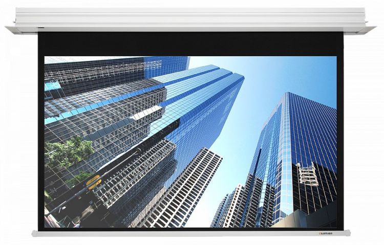 Lumien с электроприводом  Xcom-Shop Экран Lumien LMRC-100103 встраиваемый с электроприводом, Master Recessed Control 128х221см(раб.обл. 120х213см) (96) Matte White, 16:9