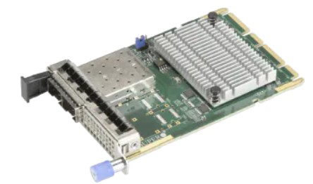 Сетевая карта Supermicro AOC-ATG-i2SM AIOM Dual-Port 10GbE SFP+,b/ on X710-BM2 with 0.5U Brack