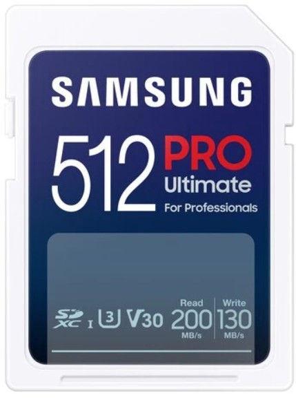 Карта памяти SDXC 512GB Samsung MB-SY512S/WW PRO Ultimate, 130/200MB/s