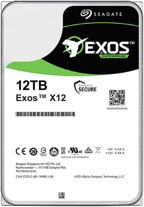  Жесткий диск 12TB SAS 12Gb/s Seagate ST12000NM0038 3.5 Exos X14 7200rpm 256MB