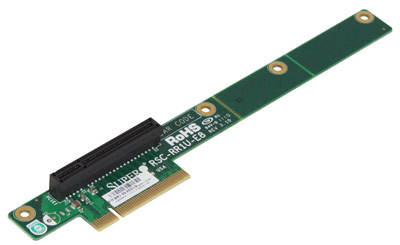 Рейзер Supermicro RSC-RR1U-E8 1U, Fit PCI-E x8, Output PCI-E x8, PCI-E 3.0 support, Passive