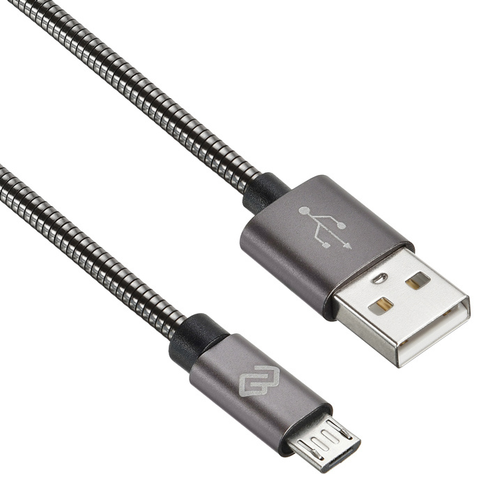 Кабель интерфейсный Digma 1080407 USB (m)-micro USB (m) 1.2м черный