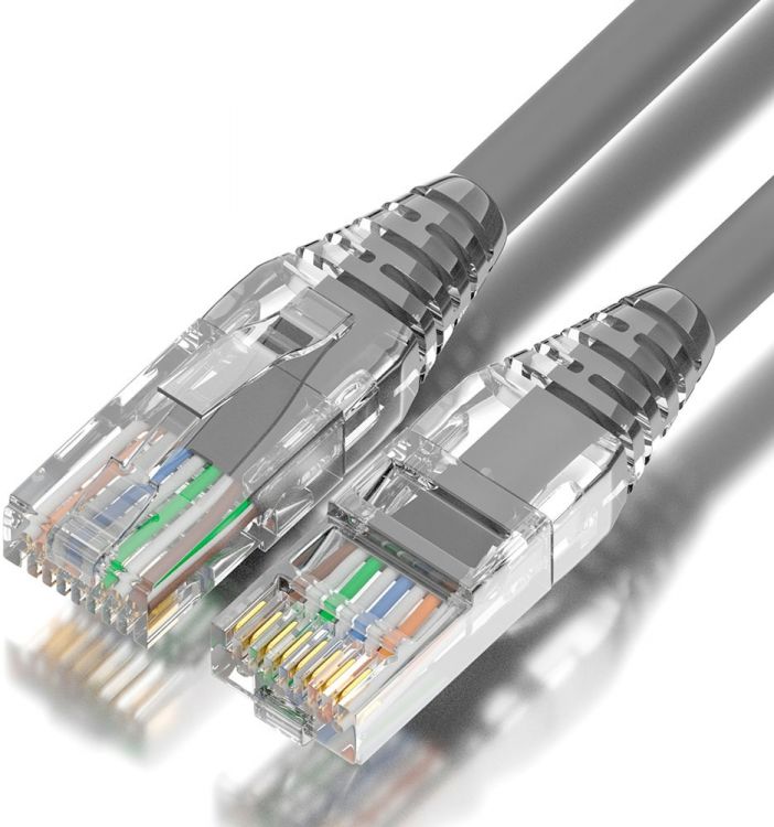  Кабель патч-корд U/UTP 6 кат. 0.5м Greenconnect GCR-55422 серый, коннектор ABS, 24 AWG, ethernet high speed 10 Гбит/с, RJ45, T568B