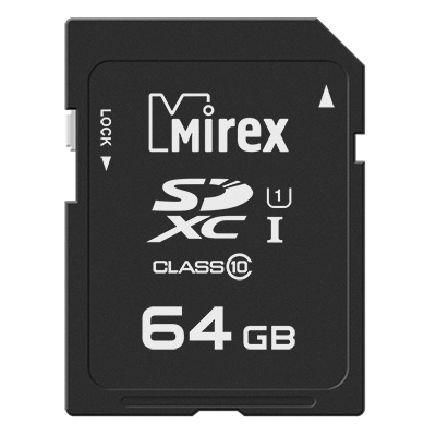   Xcom-Shop Карта памяти 64GB Mirex 13611-SD10CD64 SDXC Class 10 UHS-I