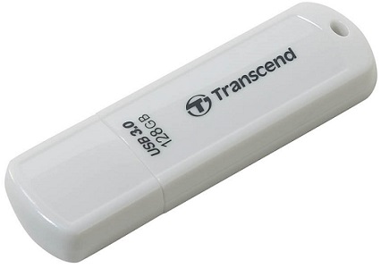  Накопитель USB 3.0 128GB Transcend JetFlash 730 TS128GJF730 белый