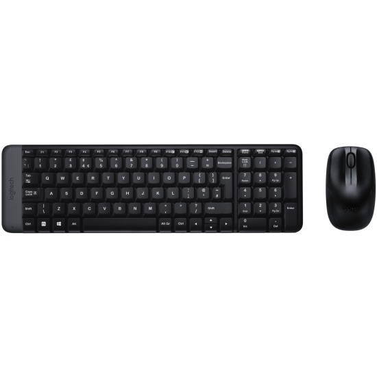   Xcom-Shop Клавиатура и мышь Logitech MK220 920-003161 клав:черный мышь:черный USB беспроводная
