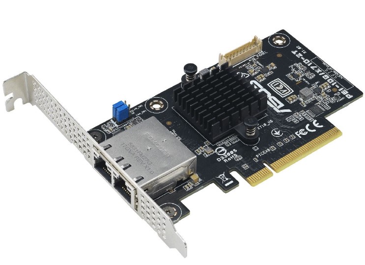 Сетевой адаптер ASUS 90SKC000-M7VAN0 X710-AT2, 10GBase-T, PCIe 3.0 x4