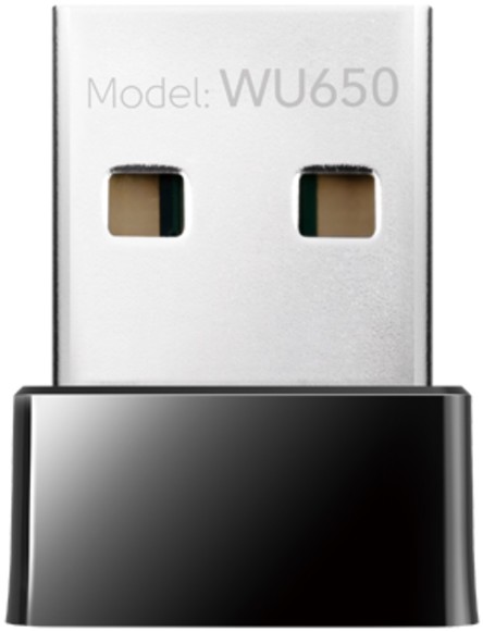 Адаптер Cudy WU650 650Mbps Wi-Fi USB, Mini Size, 433Mbps at 5GHz + 200Mbps at 2.4GHz, Nano Size, USB 2.0