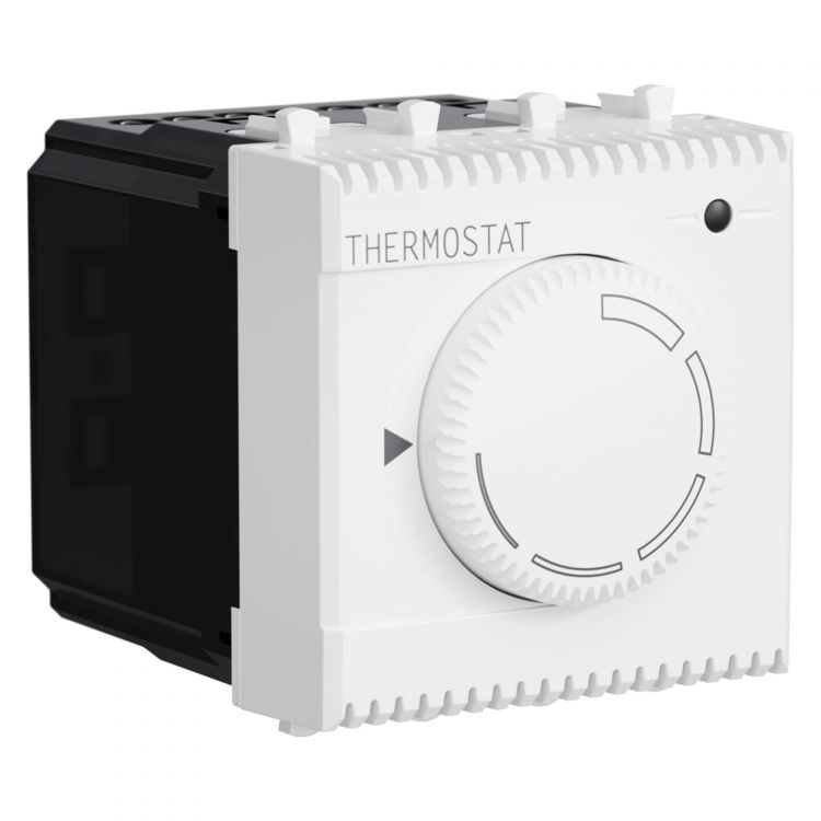 Термостат DKC 4400162 модульный для теплых полов, Белое облако, 2 модуля, Avanti