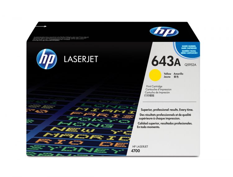   Xcom-Shop Картридж HP 643A Q5952A для принтера Color LaserJet 4700 жёлтый (10000 page)