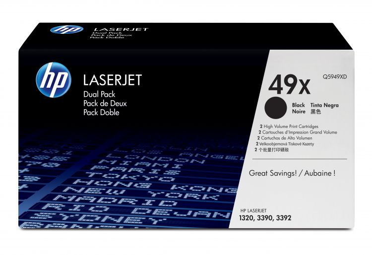 Картридж HP 49X Q5949XD для принтера LaserJet 1320 (двойная упаковка)