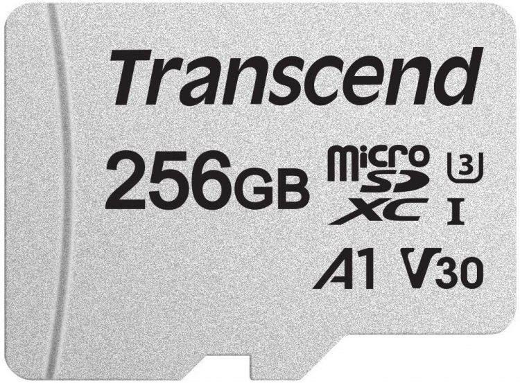   Xcom-Shop Карта памяти MicroSDXC 256GB Transcend TS256GUSD300S-A High Performance, UHS-I U3, V30, A2 [R/W - 100/85 MB/s] с адаптером